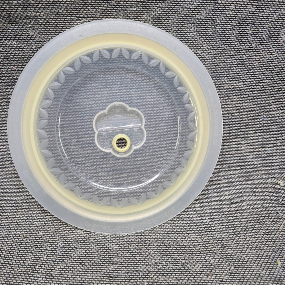 Princess House Fantasia Fresh 9" Microwave Cover Replacement Lid - Clear/Yellow